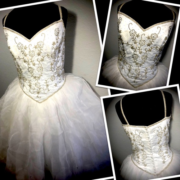 Plus Size Spaghetti Strap Sequence Ball Gown Wedding Dress - Picture 1 of 9